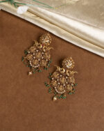Royal Peacock Temple Earrings