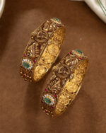 Peacock Emerald Heritage Bangles